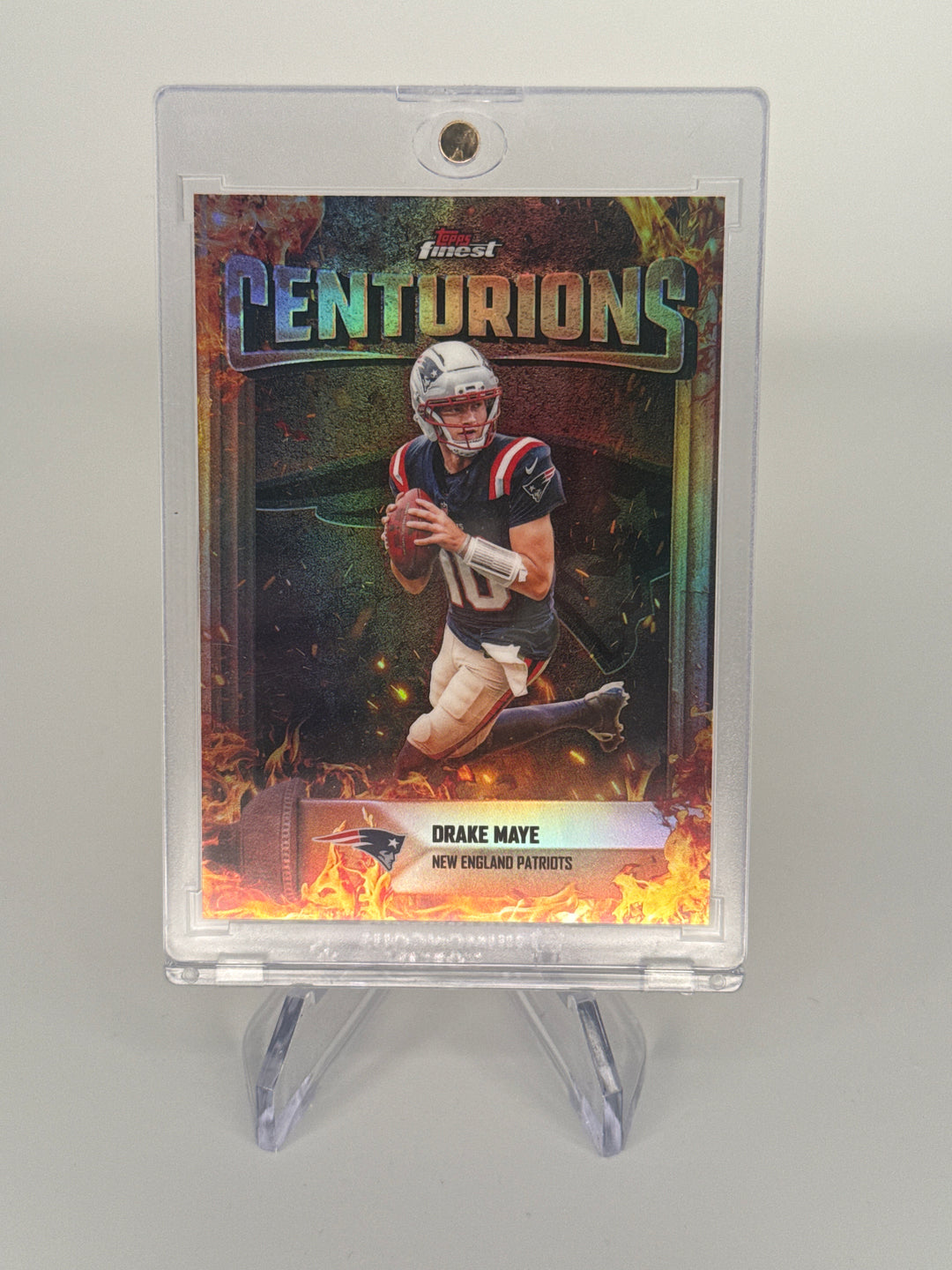 Drake Maye 2025 Topps Finest Centurions SSP Case Hit