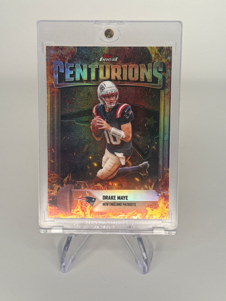 Drake Maye 2025 Topps Finest Centurions SSP Case Hit