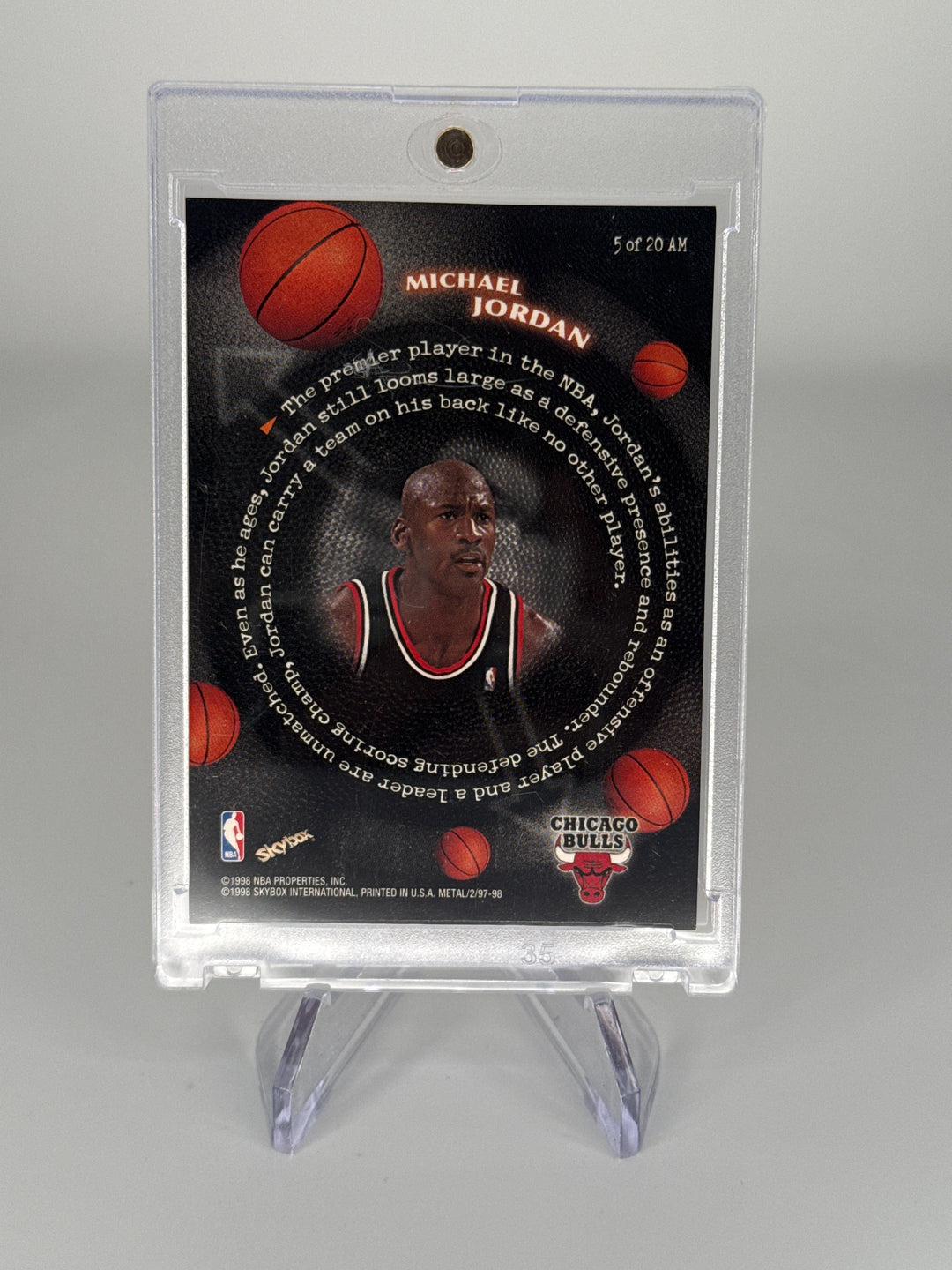 Michael Jordan 1998 Skybox Metal Universe All Millennium