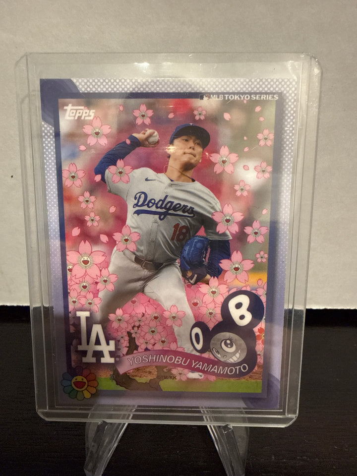 Yoshinobu Yamamoto 2025 Topps Tokyo Series Takashi Murakami Complex Exclusive