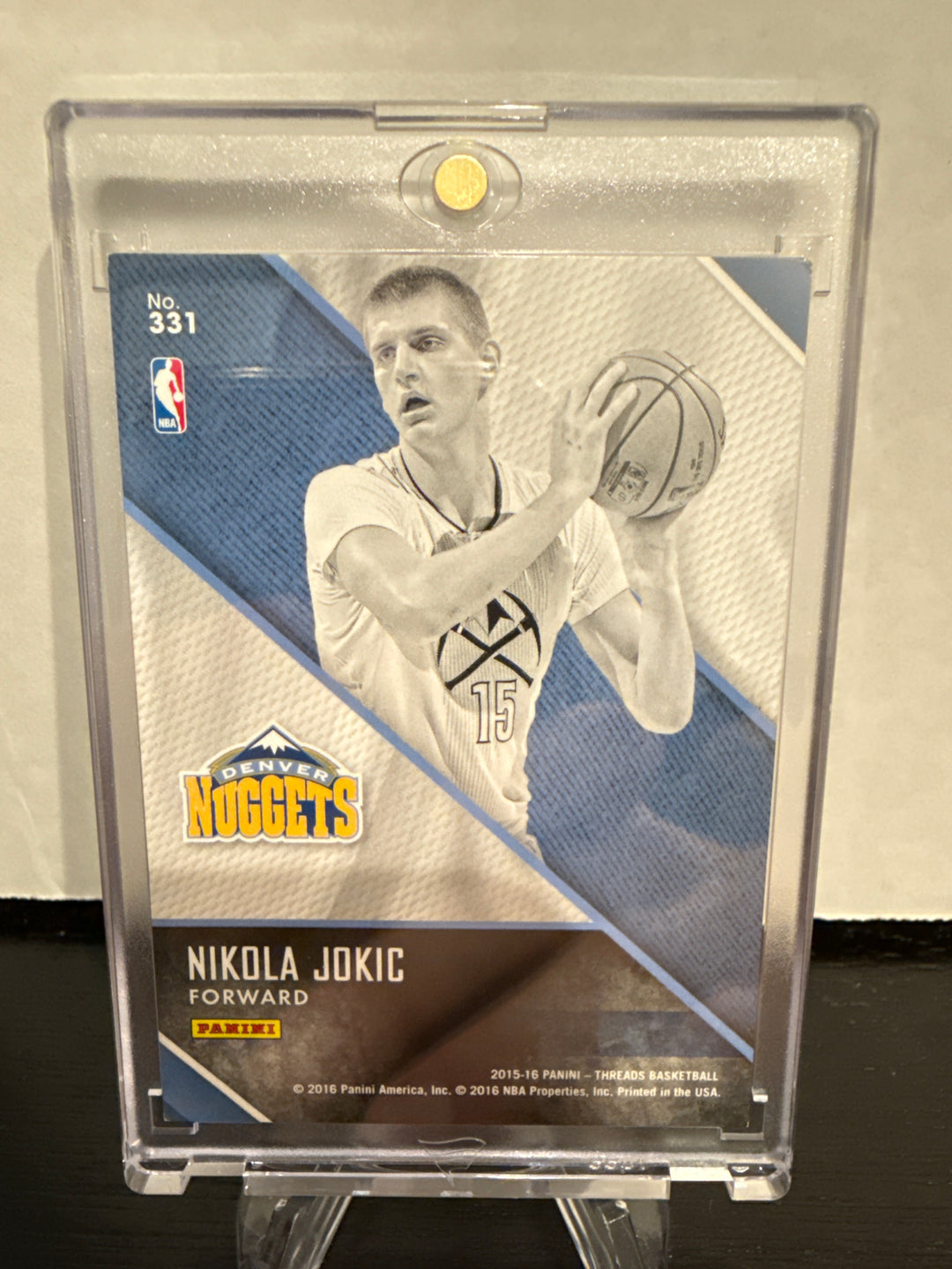 Nikola Jokic 2015 Panini Threads Micro Etch Rookie