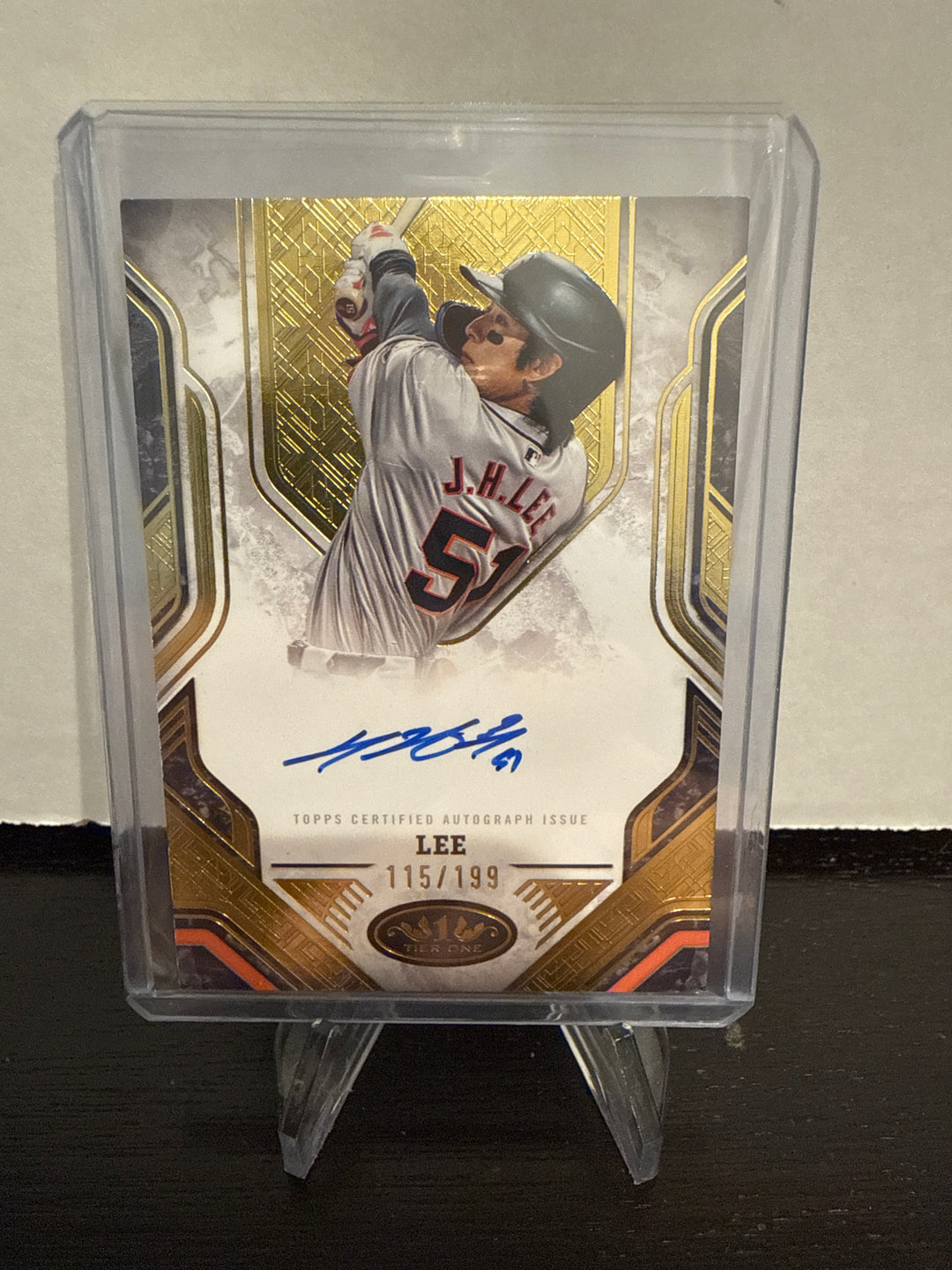 Jung Hoo Lee 2025 Topps Tier One Prime Performers Auto, 115/199