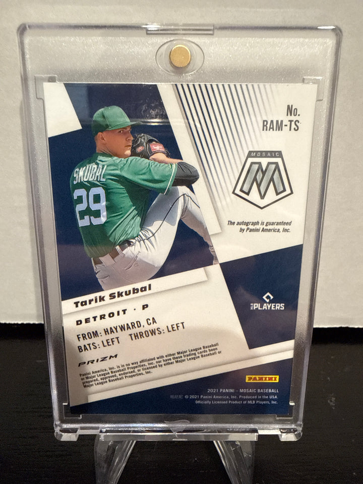 Tarik Skubal 2021 Panini Mosaic Rookie Auto