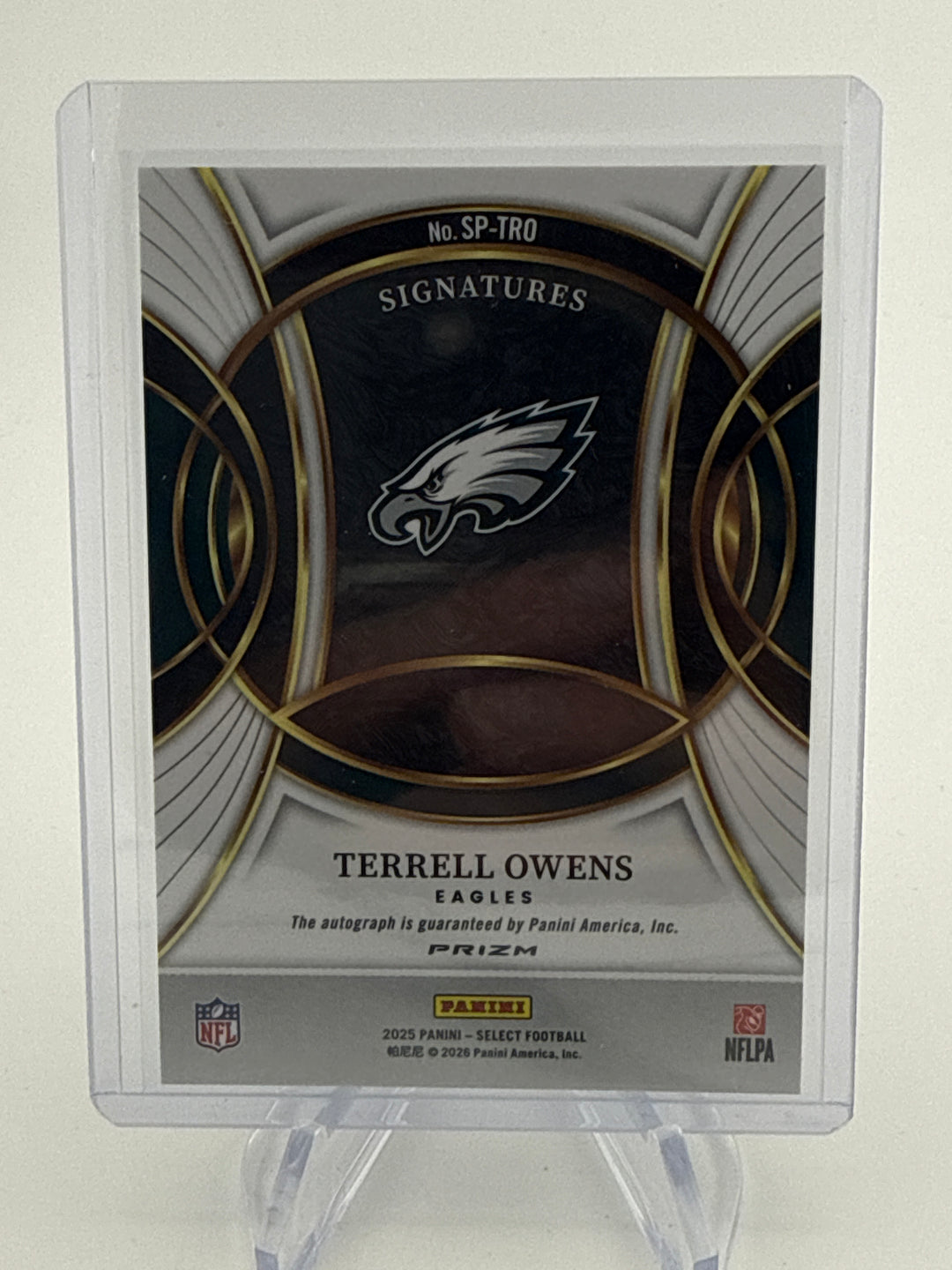 Terrell Ownes 2025 Panini Select Silver Auto