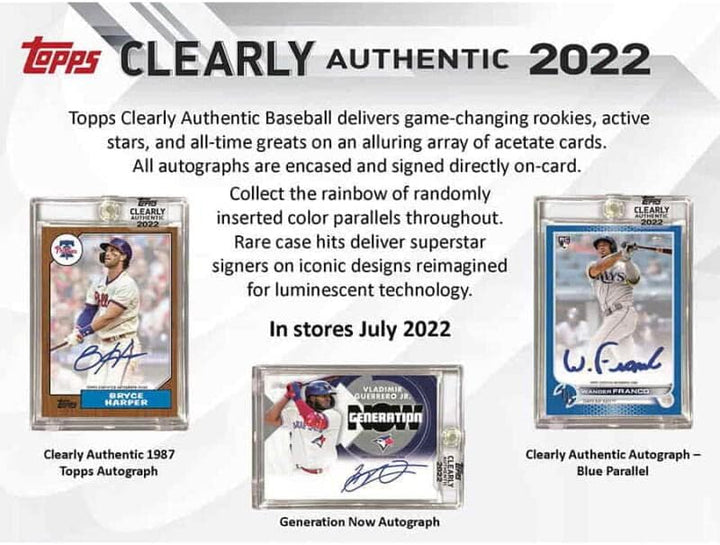2022 Topps Clearly Authentic Hobby Box