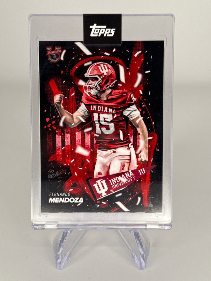 Fernando Mendoza 2025 Bowman University Now Art Card