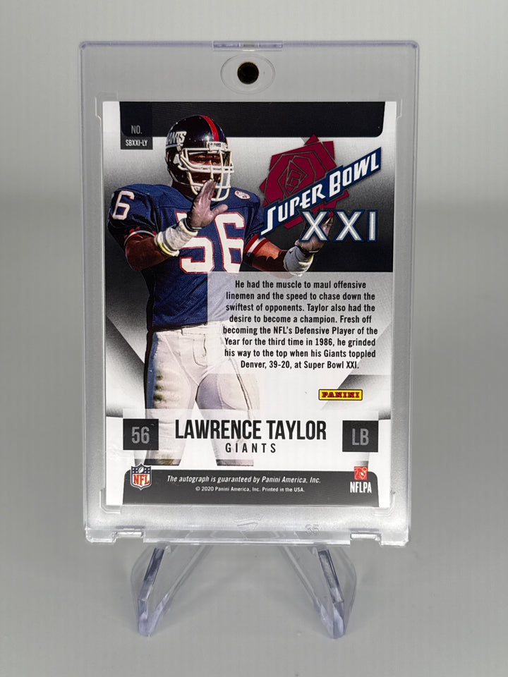 Lawrence Taylor 2020 Panini Super Bowl Auto