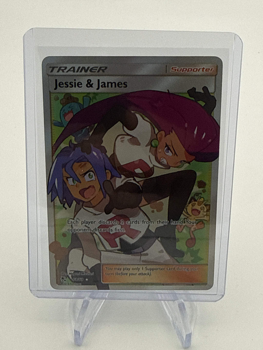 Pokemon TCG 2019 Jessie & James Hidden Fates Full Art Trainer, 68/68