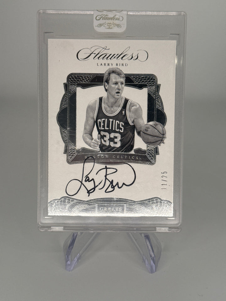 Larry Bird 2016-2017 Panini Flawless Shade Auto, 11/25