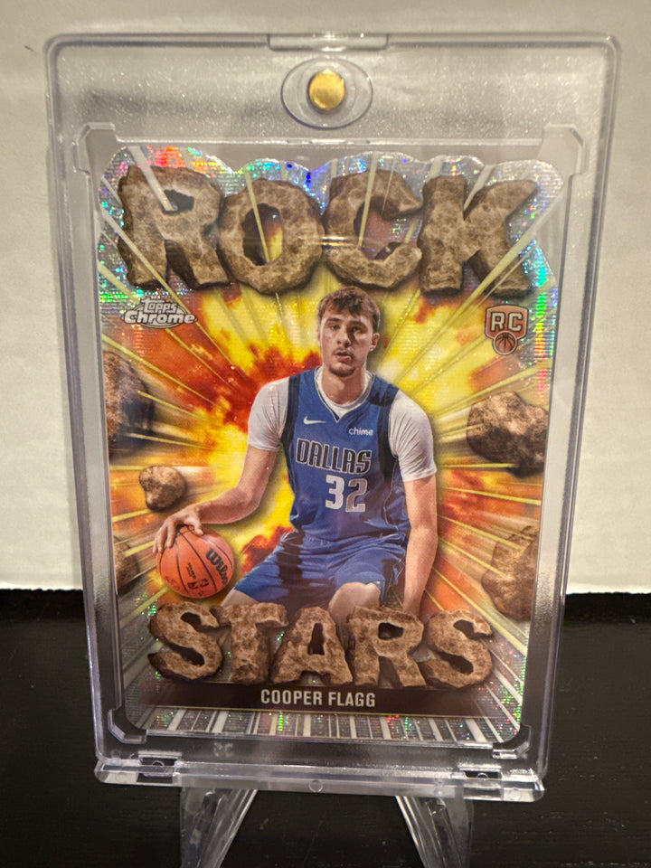 Cooper Flagg 2025 Topps Chrome Rock Stars SSP Case Hit Rookie