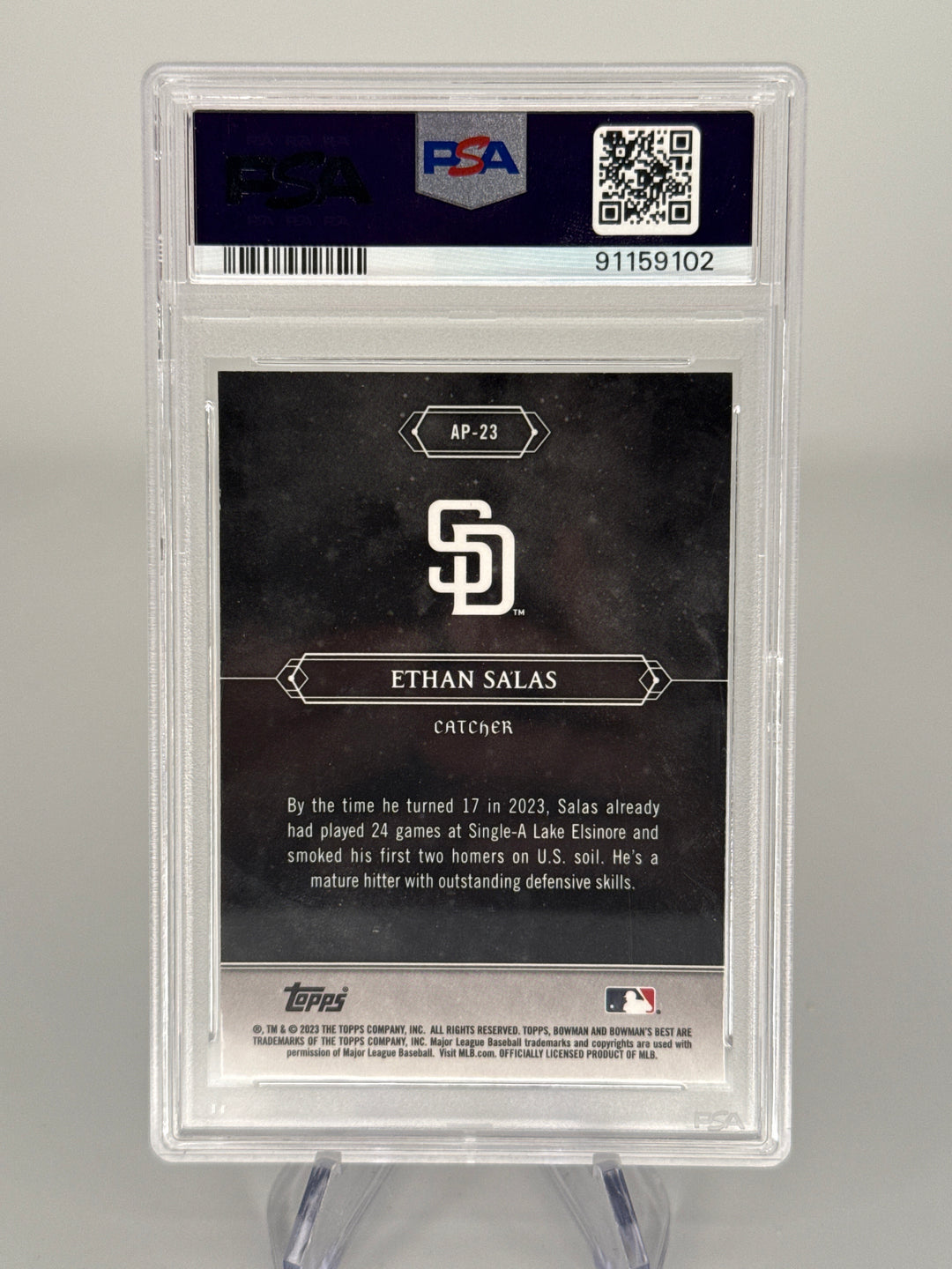 Ethan Salas 2023 Bowman Bowman's Best Astral Projections, PSA 10 Gem Mint