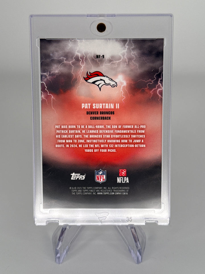 Pat Surtain 2025 Topps Finest Nightmare Fuel SSP Case Hit