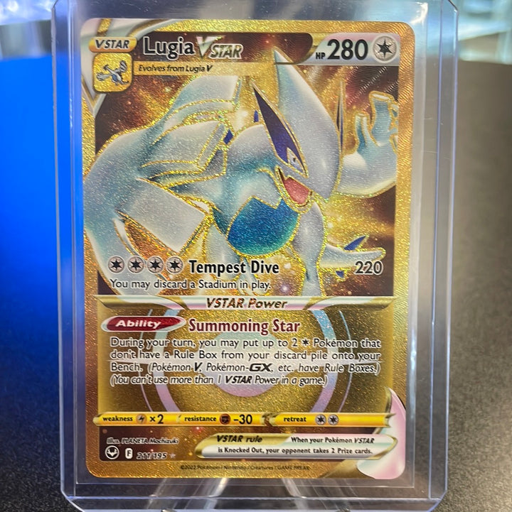 Pokemon TCG 2022 Lugia Vstar Silver Tempest Secret Rare Full Art Holofoil, 211/195