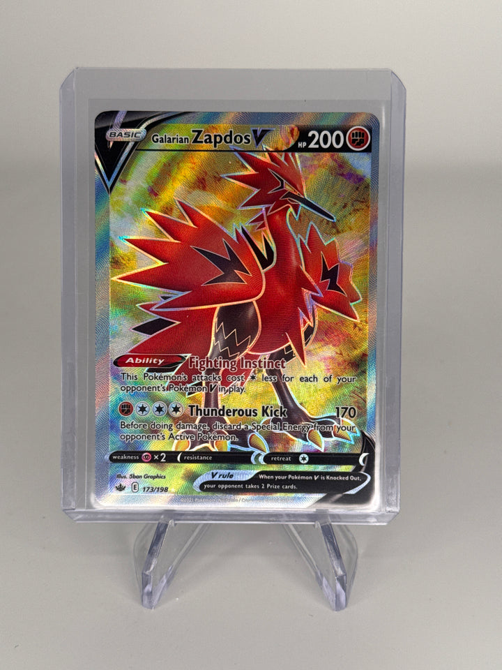 Pokémon TCG 2021 Galarian Zapdos V Chilling Reign Ultra Rare, 173/198