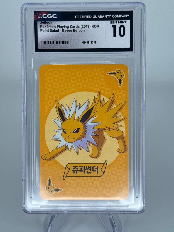 Pokemon TCG 2019 Jolteon Korean Point Salad Eevee Edition, CGC 10 Gem Mint