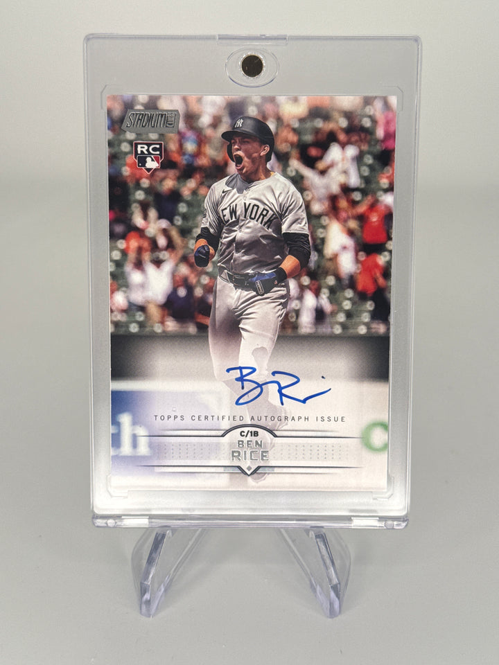 Ben Rice 2025 Topps Stadium Club Rookie Auto