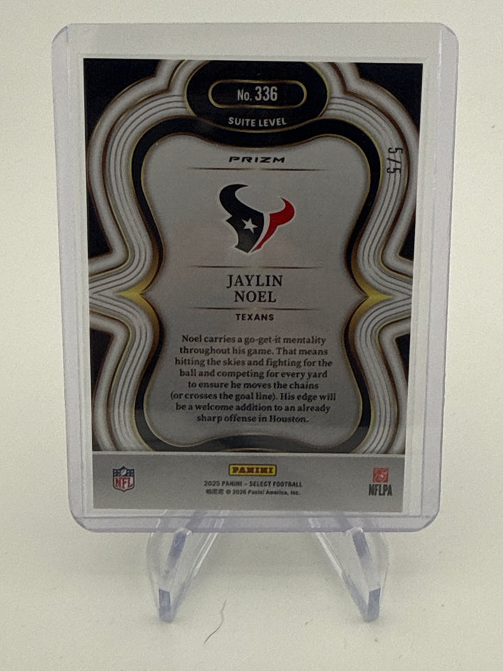Jaylin Noel 2025 Panini Select Green Prizm Rookie, 5/5