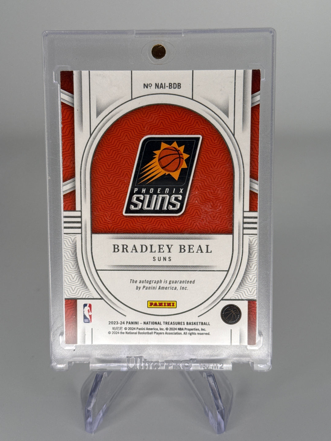 Bradley Beal 2023-2024 Panini National Treasures National Archives Ink Gold Auto, 07/10