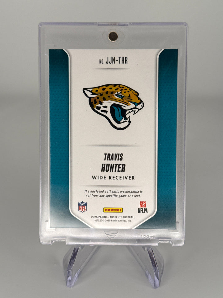 Travis Hunter 2025 Panini Absolute Jumbo Football Rookie Relic, 4/5