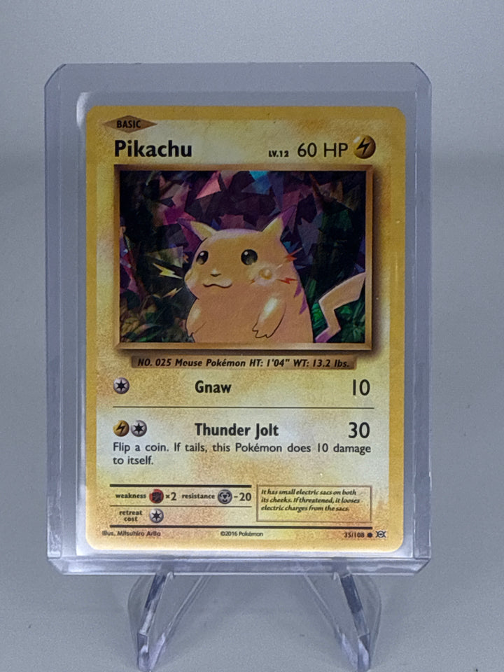 Pokemon TCG 2016 Pikachu XY Evolutions Cracked Ice Holo, 35/108