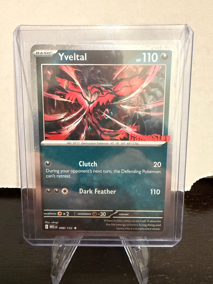Pokemon TCG 2025 Yveltal GameStop Promo Mega Evolutions, 088/132