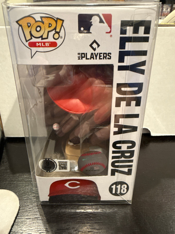 Elly De La Cruz #118 Baseball Autographed Funko POP!, Beckett Authenticated