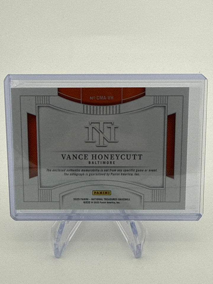 Vance Honeycutt 2025 Panini National Treasures Colossal Jersey Auto, 18/25