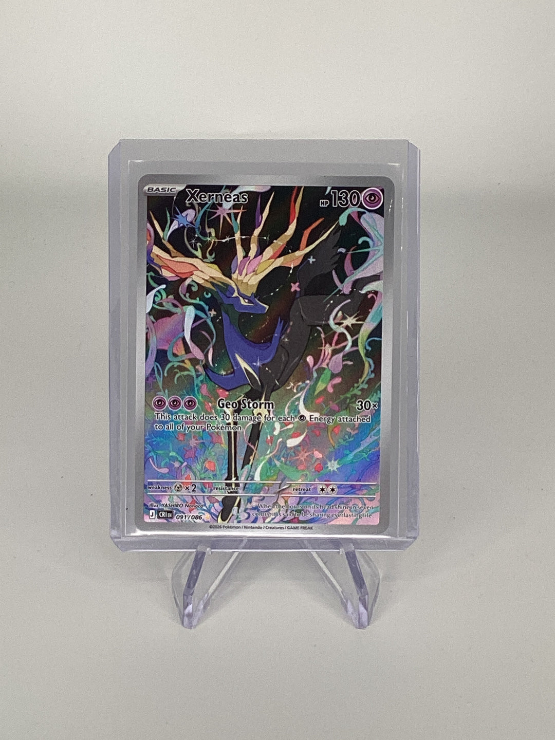 Pokemon TCG 2026 Xerneas Chaos Rising Full Art Illustration Rare, 091/086