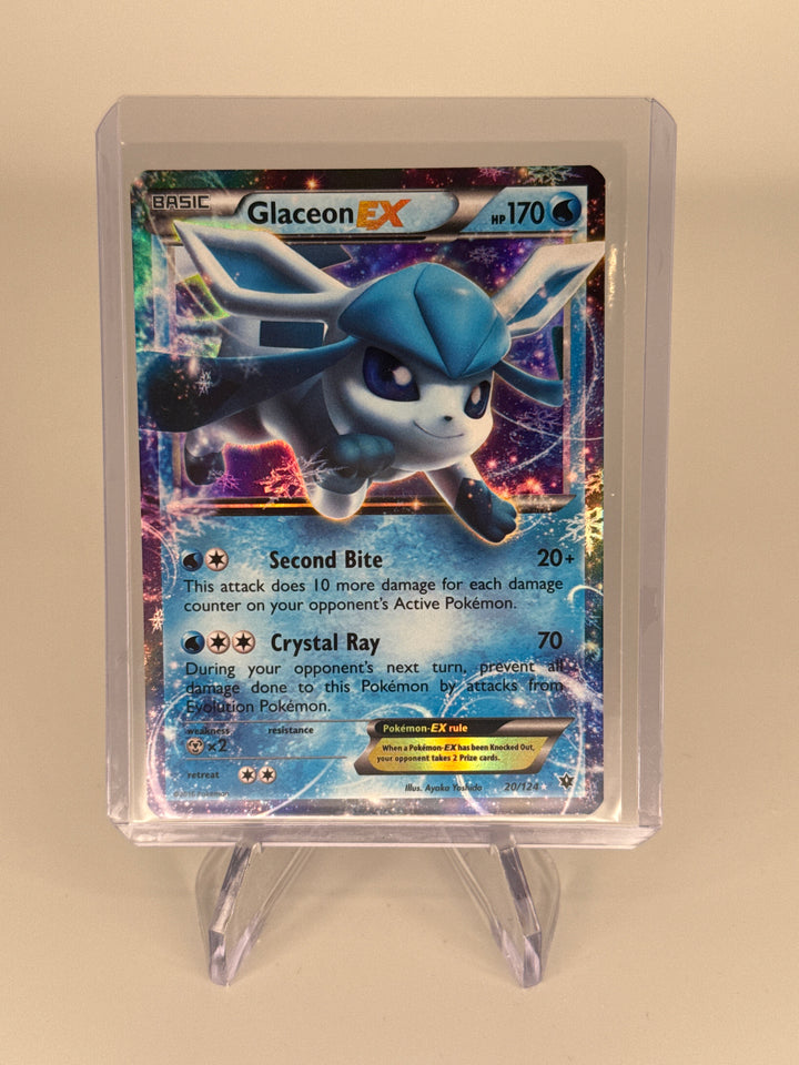 Pokemon TCG 2016 Glaceon EX Fates Collide Holo, 20/124