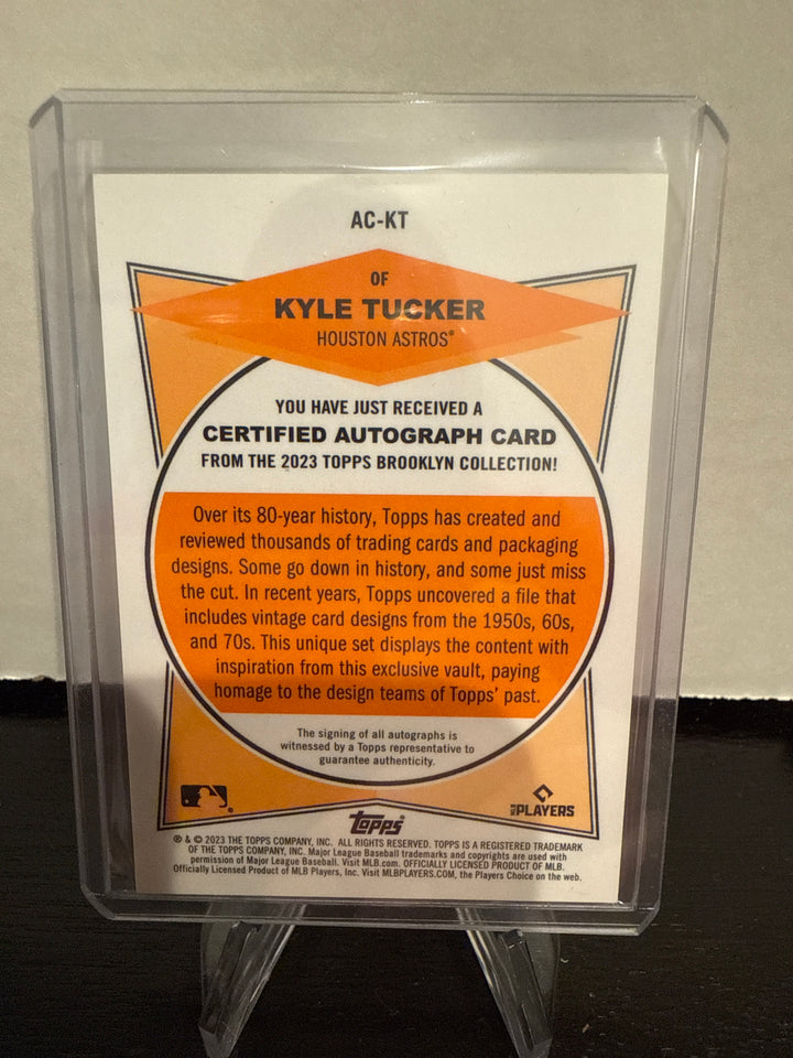 Kyle Tucker 2023 Topps Brooklyn Collection Yellow Auto, 10/50