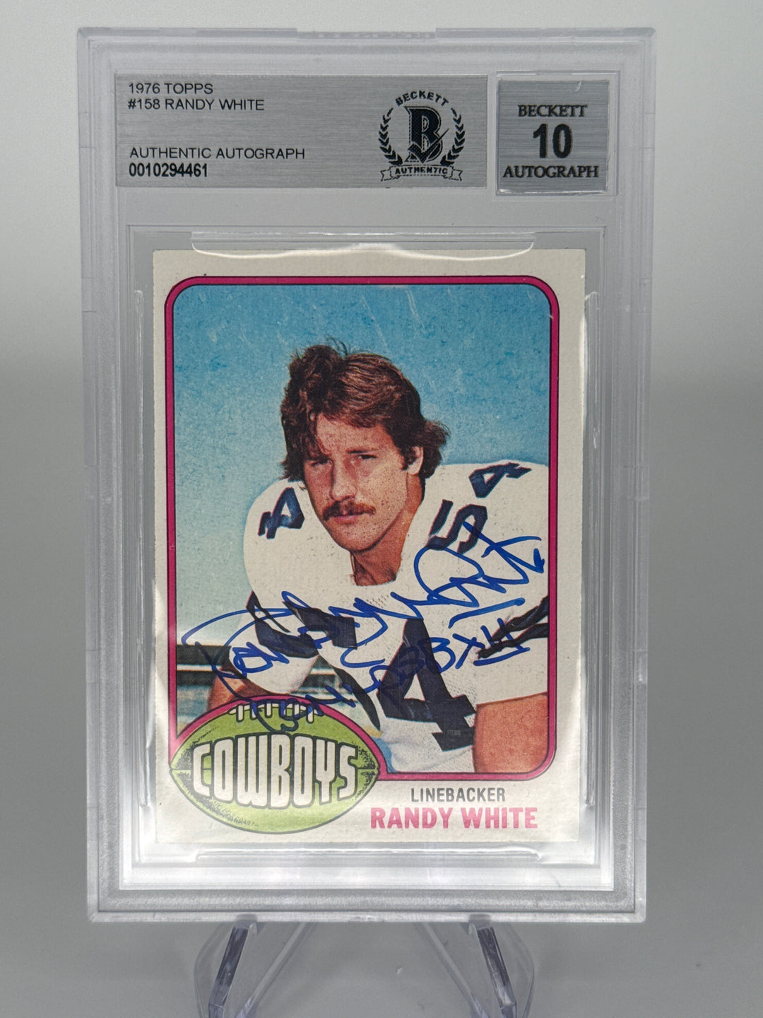 Randy White 1976 Topps, BGS Authentic Auto
