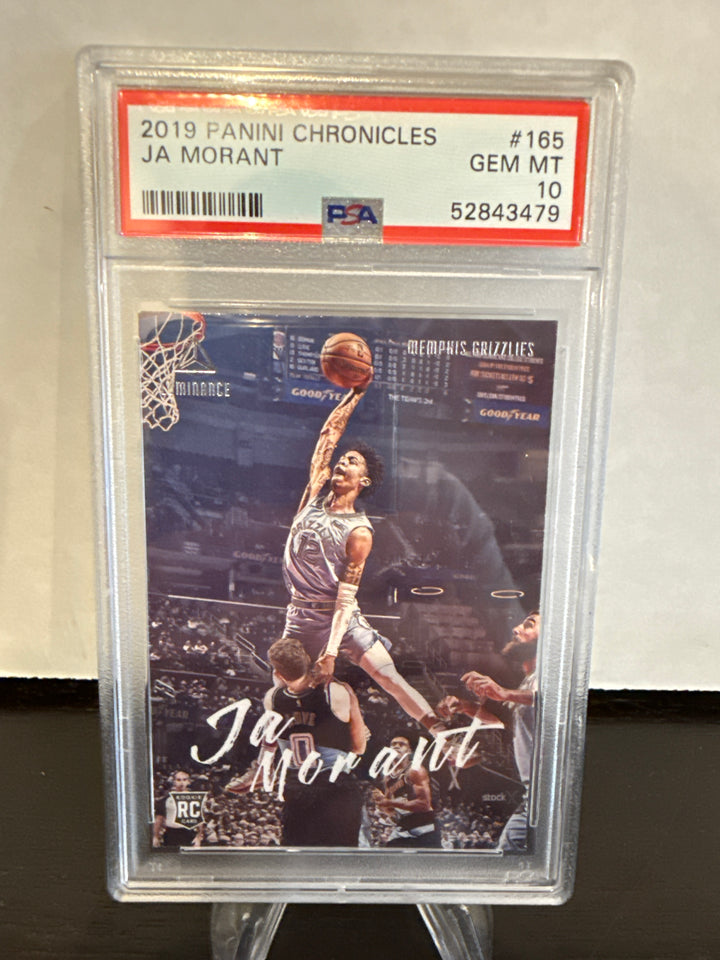 Ja Morant 2019 Panini Chronicles Rookie Card, PSA 10 Gem Mint
