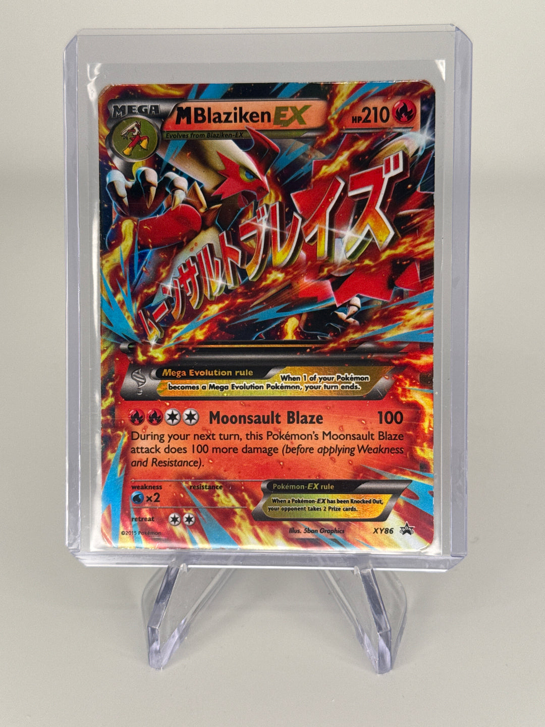Pokemon TCG 2015 Megaa Blaziken EX Black Star Promo Holo, XY86