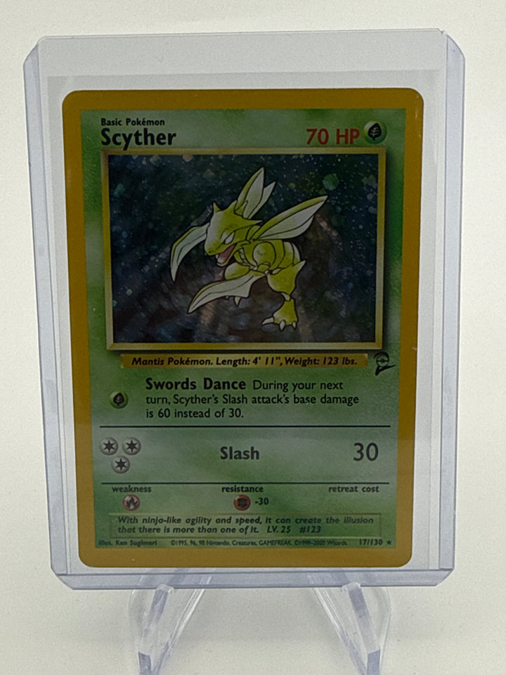 Pokemon TCG 2000 Scyther Base 2 Holo, 17/130