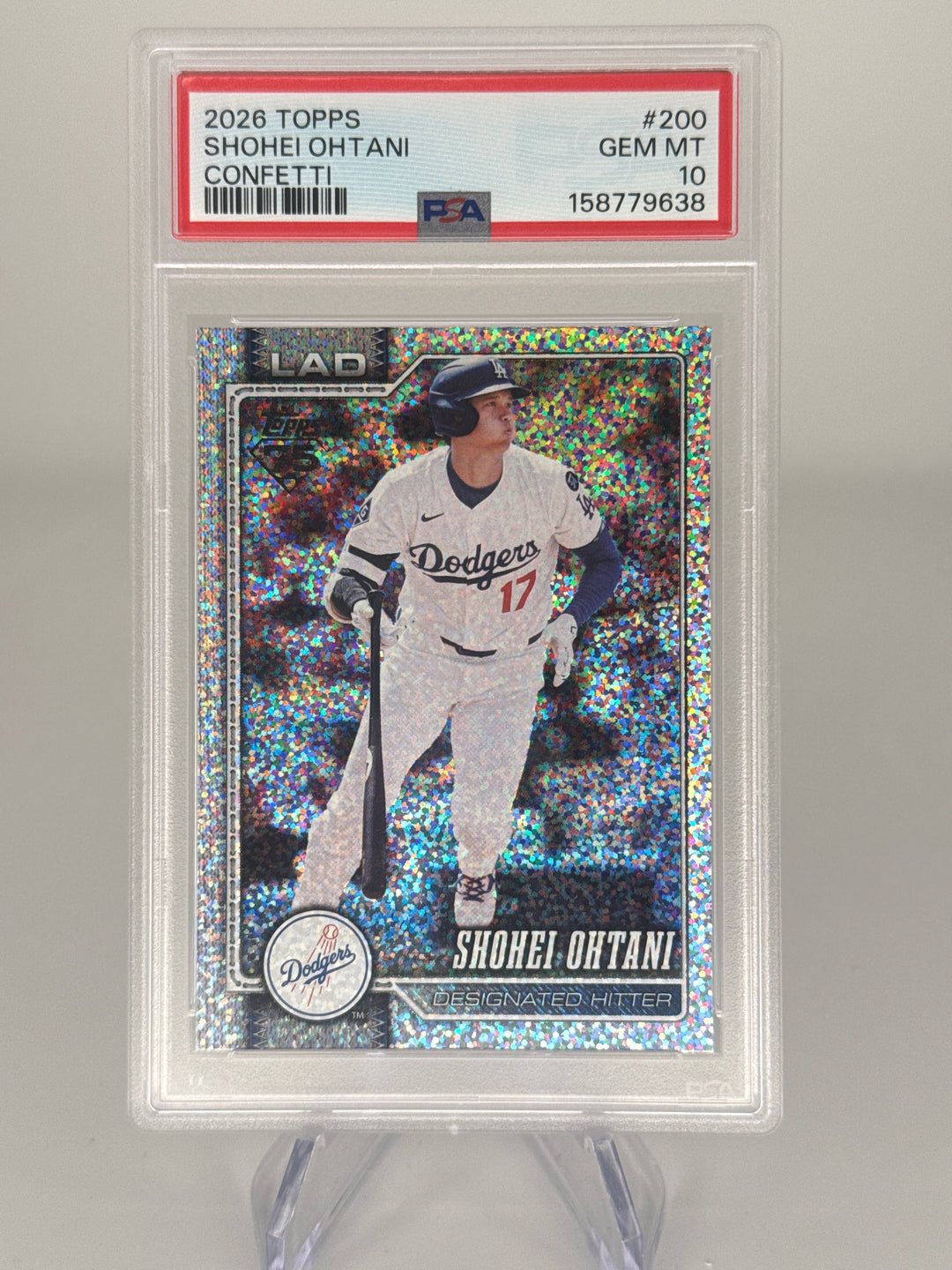 Shohei Ohtani 2026 Topps Series 1 Confetti, PSA 10 Gem Mint