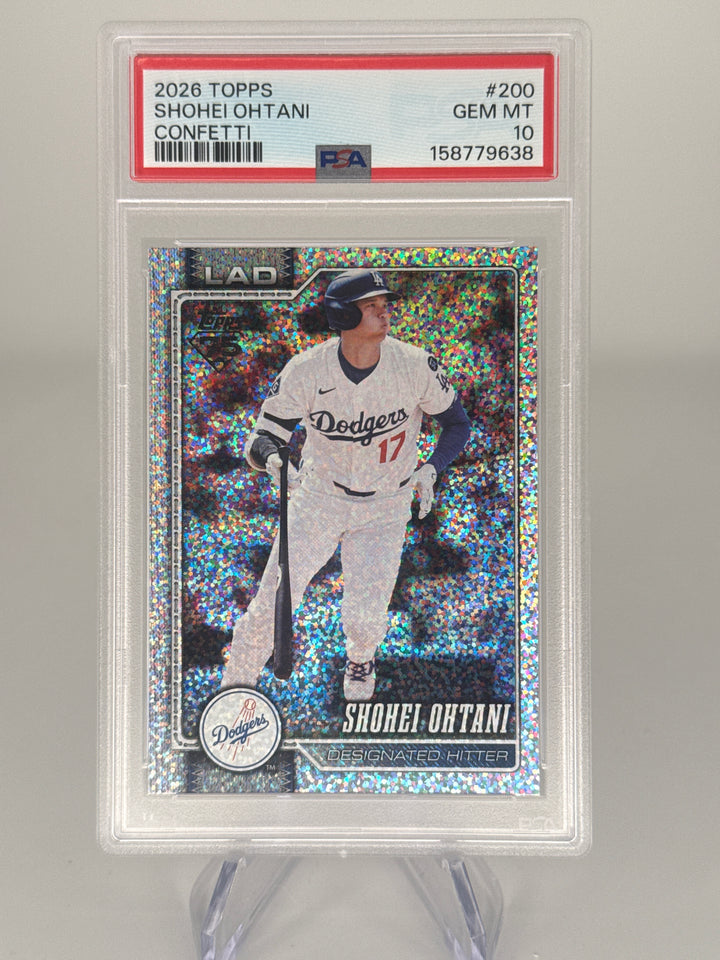 Shohei Ohtani 2026 Topps Series 1 Confetti, PSA 10 Gem Mint