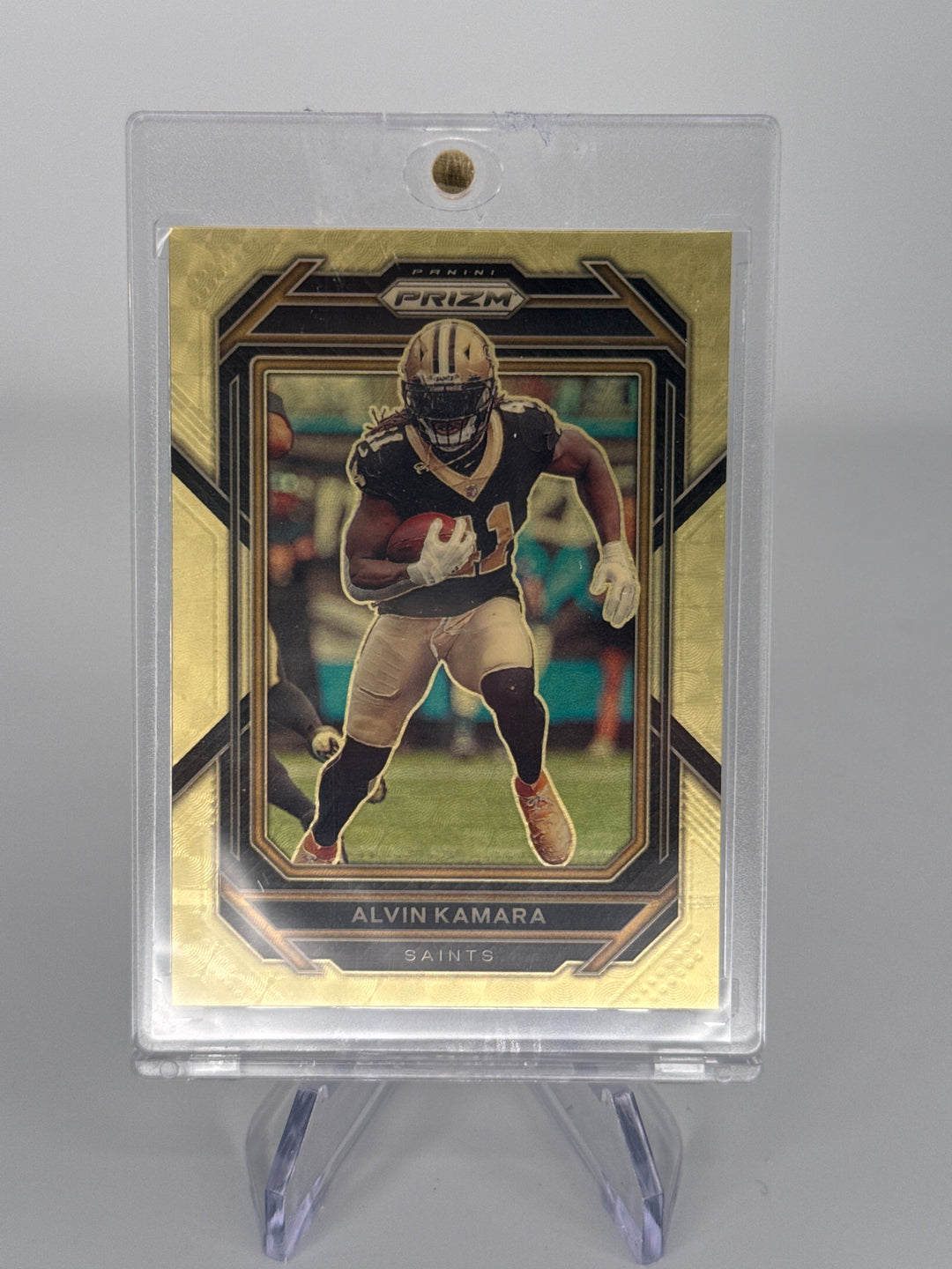 Alvin Kamara 2022 Panini Prizm Gold Vinyl Prizm, 1/5