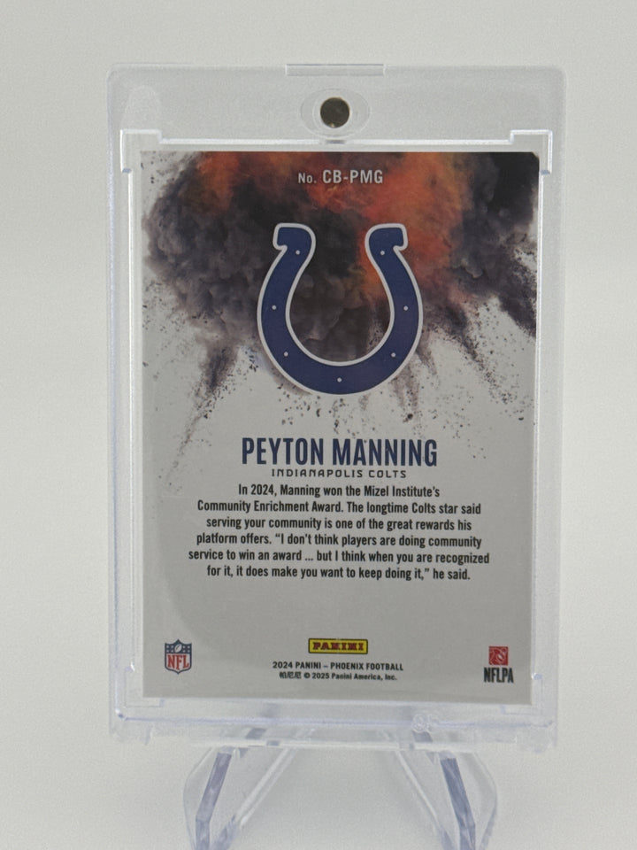 Peyton Manning 2024 Panini Phoenix SSP Color Blast Case Hit