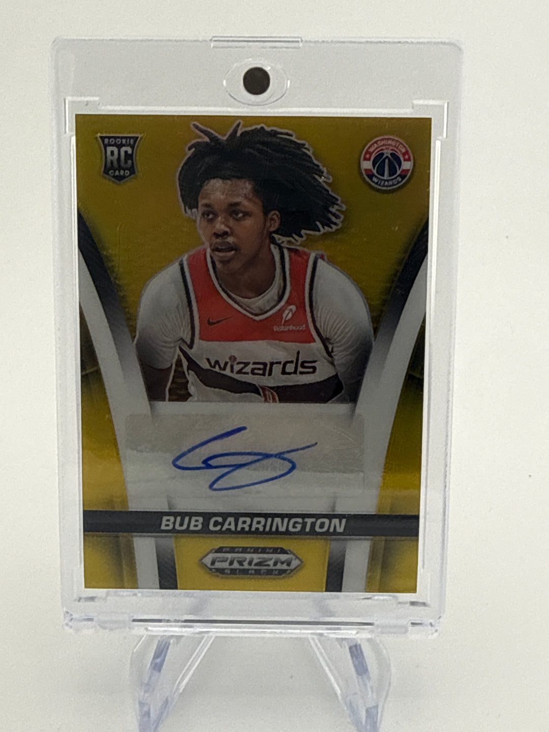 Bub Carrington 2024-2025 Panini Prizm Black Gold Rookie Auto, 06/10