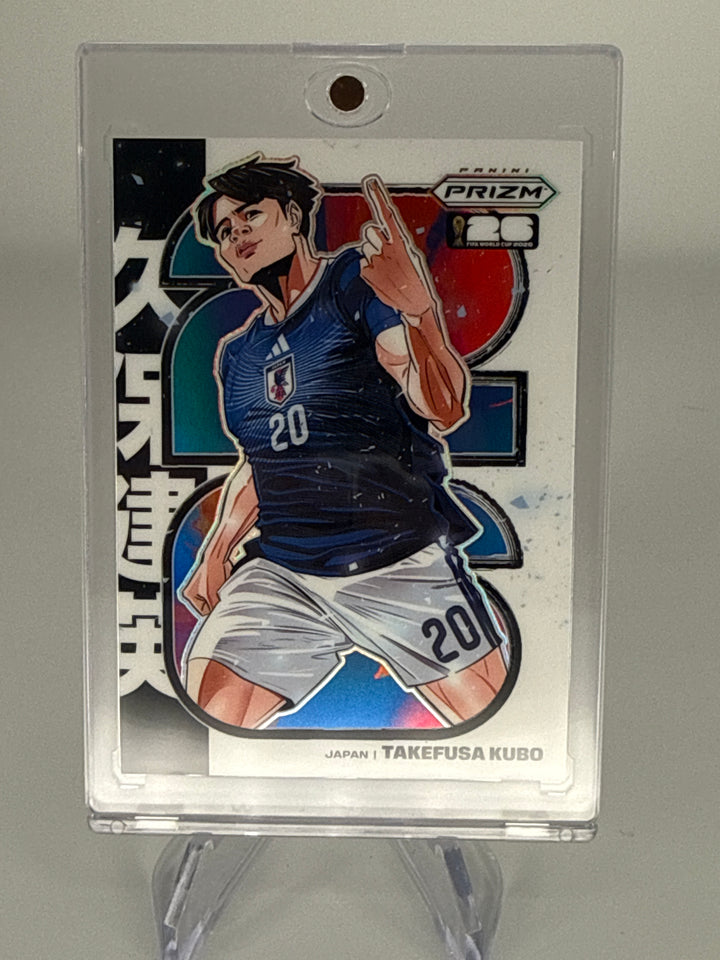 Takefusa Kubo 2026 Panini Prizm World Cup Manga SSP Case Hit