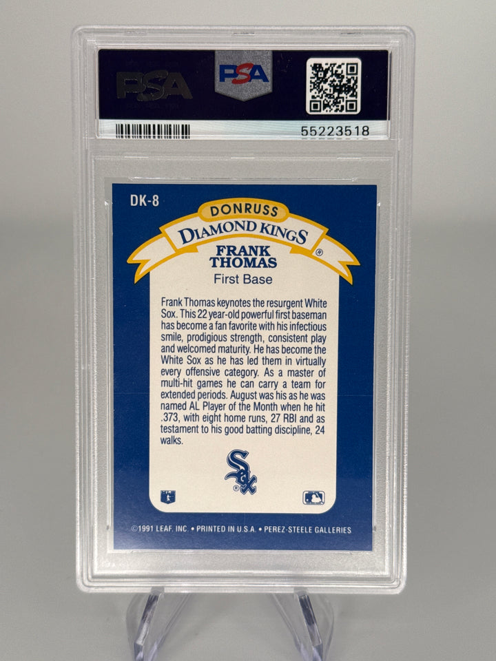 Frank Thomas 1992 Donruss Diamond Kings, PSA 9 Mint