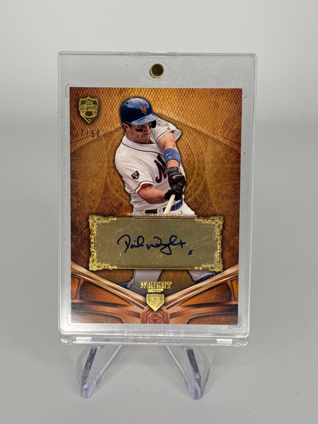David Wright 2013 Topps Supreme Auto, 27/50
