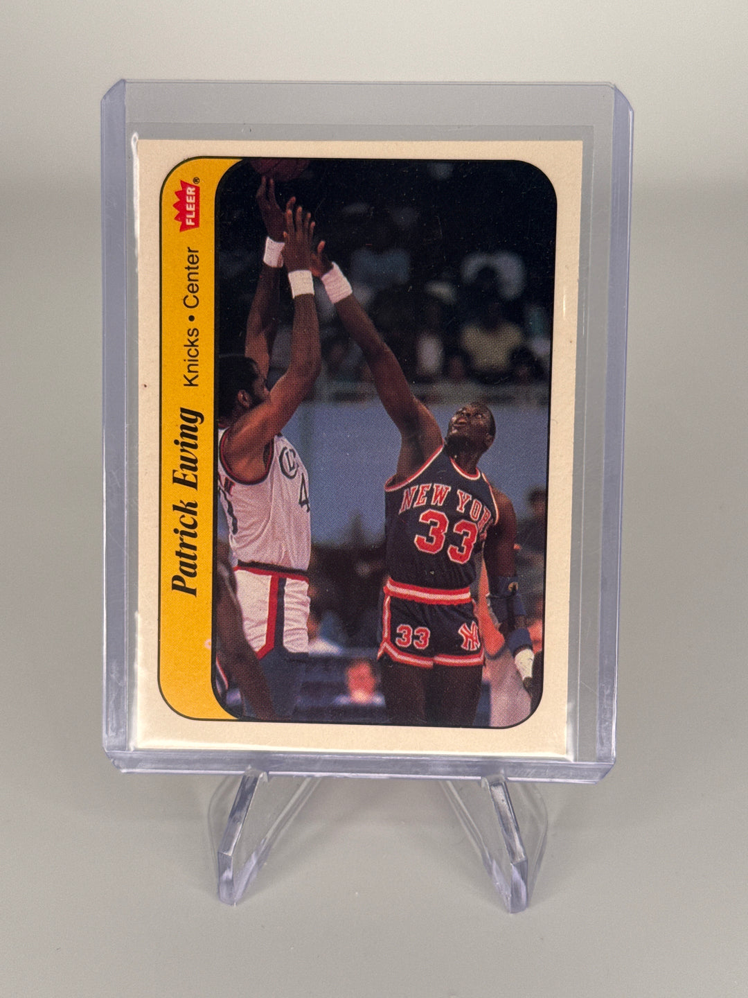 Patrick Ewing 1986 Fleer Basketball Rookie Sticker