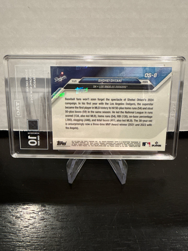 Shohei Ohtani 2024 Topps Now Offseason, TAG 10 Gem Mint