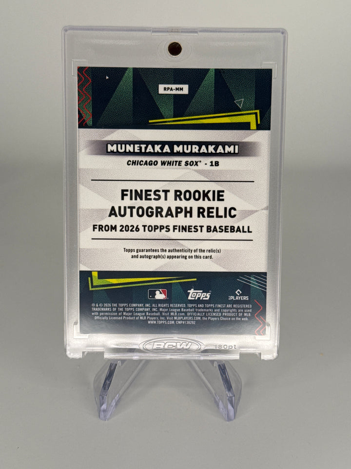 Munetaka Murakami 2026 Topps Finest Rookie Patch Auto