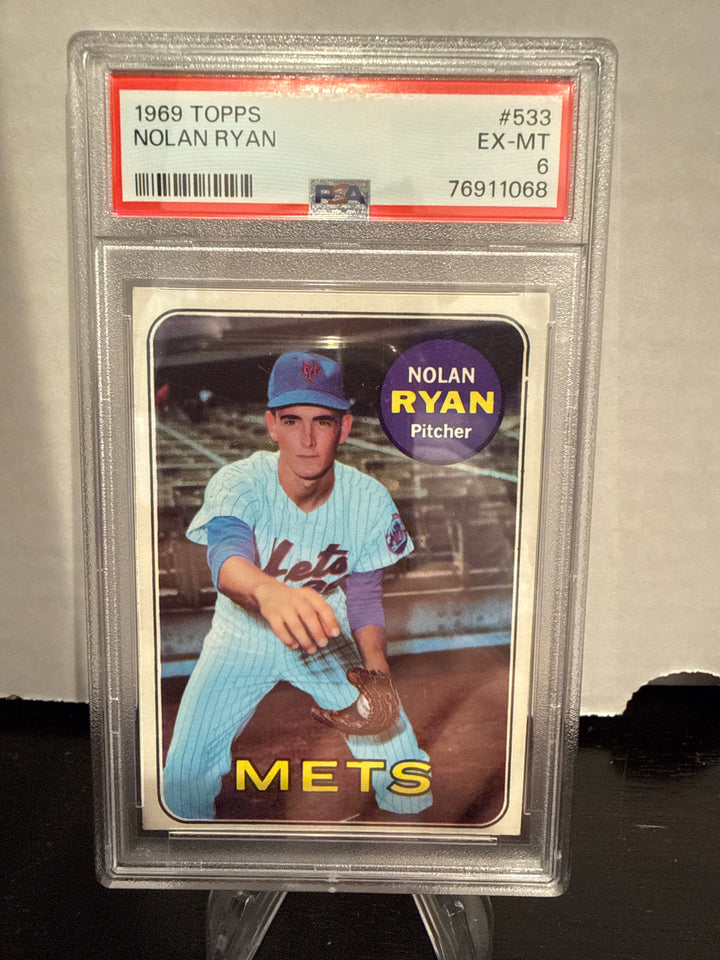 Nolan Ryan 1969 Topps, PSA 6