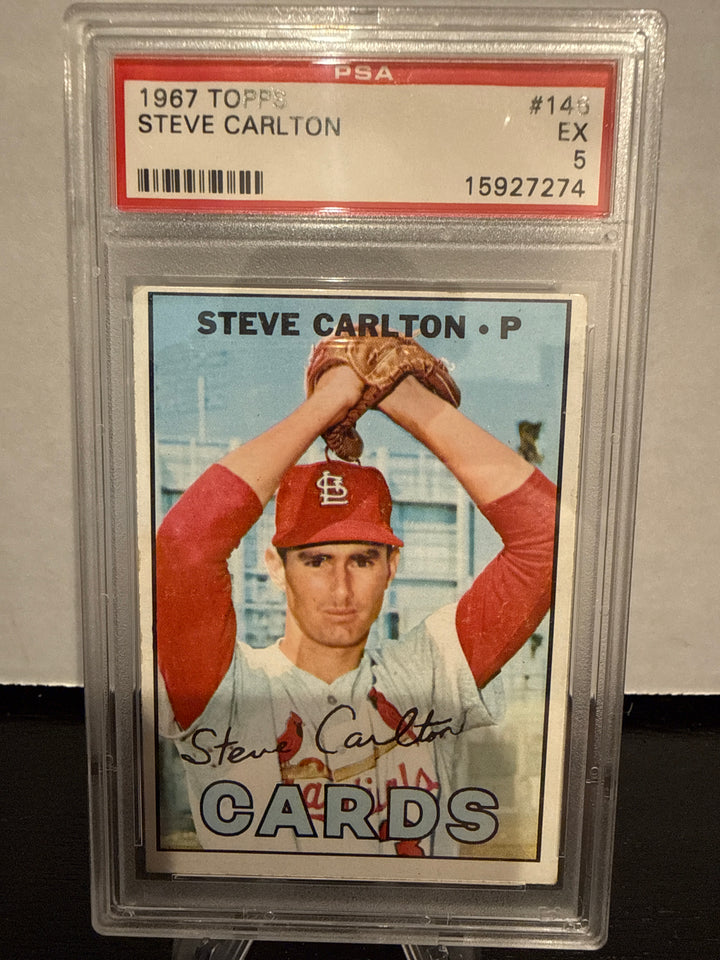 Steve Carlton 1967 Topps, PSA 5