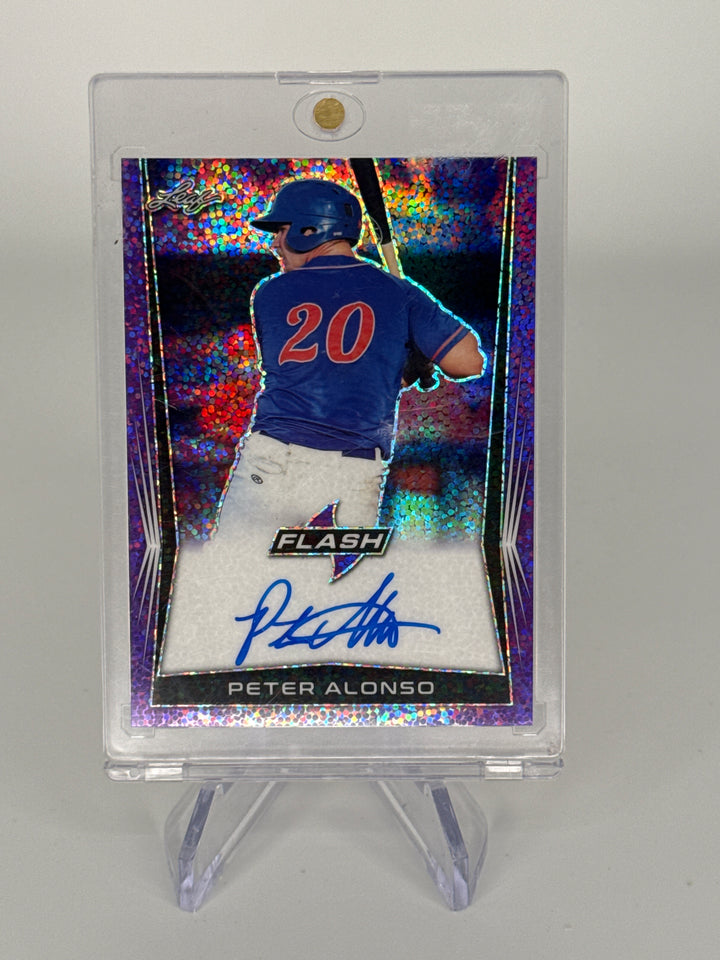 Pete Alonso 2018 Leaf Flash Rookie Auto, 17/25