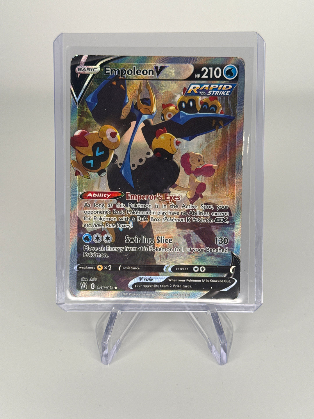 Pokemon TCG 2021 Empoleon V Sword and Shield Battle Styles Alt Art, 146/163