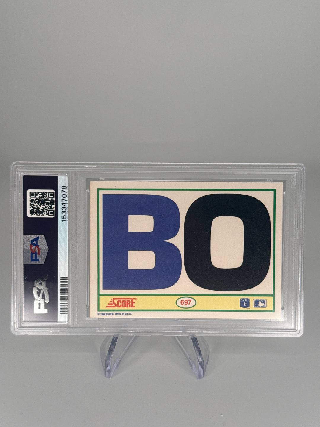 Bo Jackson 1990 Score, PSA 9 Mint